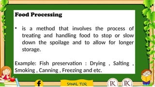 FOOD PROCESSING TLE 8 LECTURES MATERIALS | PPTX