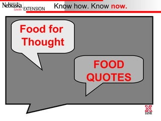 Food for  Thought FOOD QUOTES 