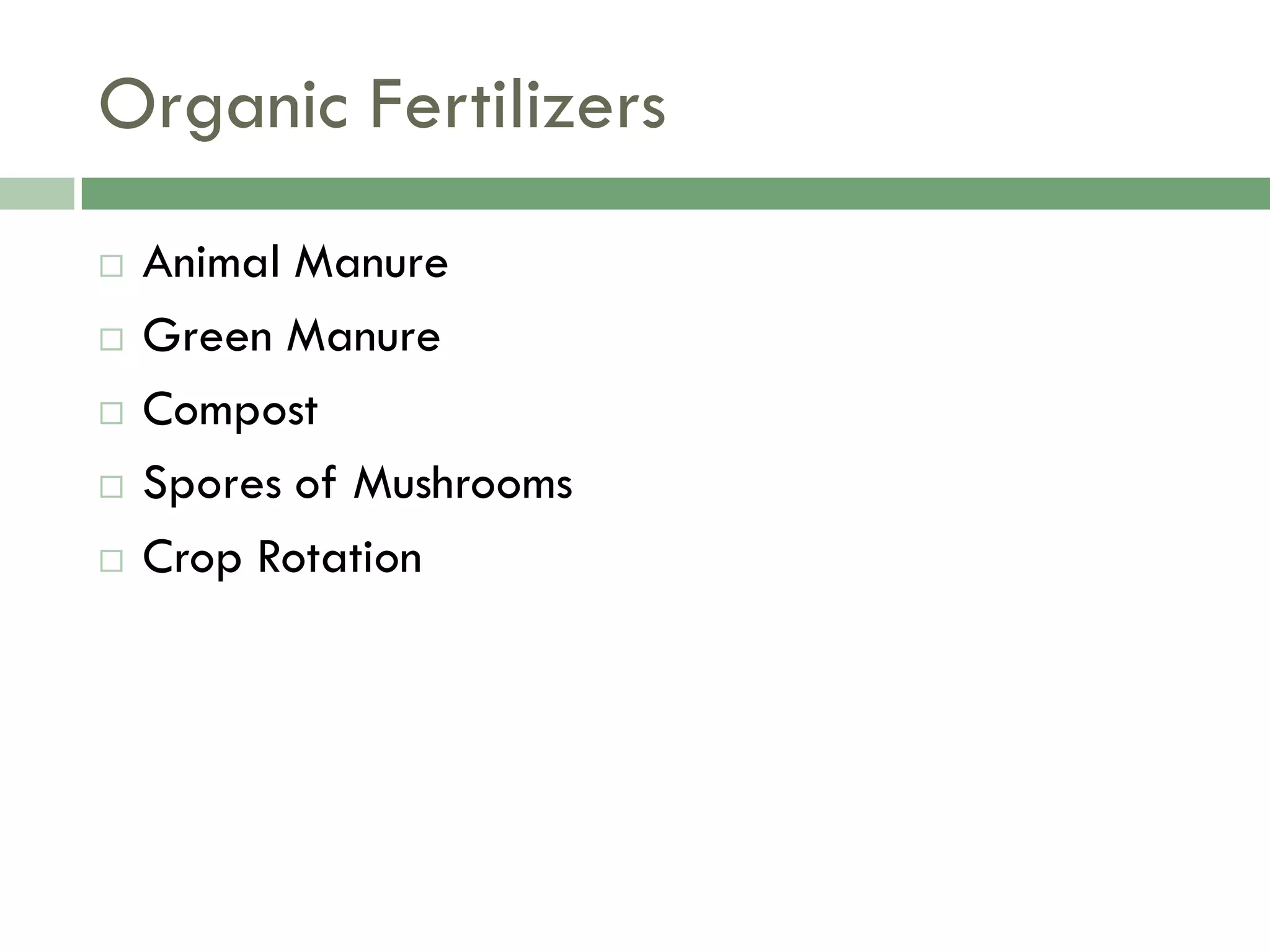 Food Resources Part I - Agriculture