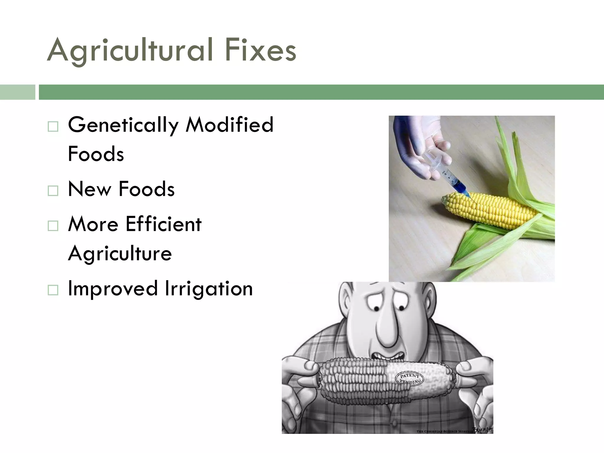 Food Resources Part I - Agriculture