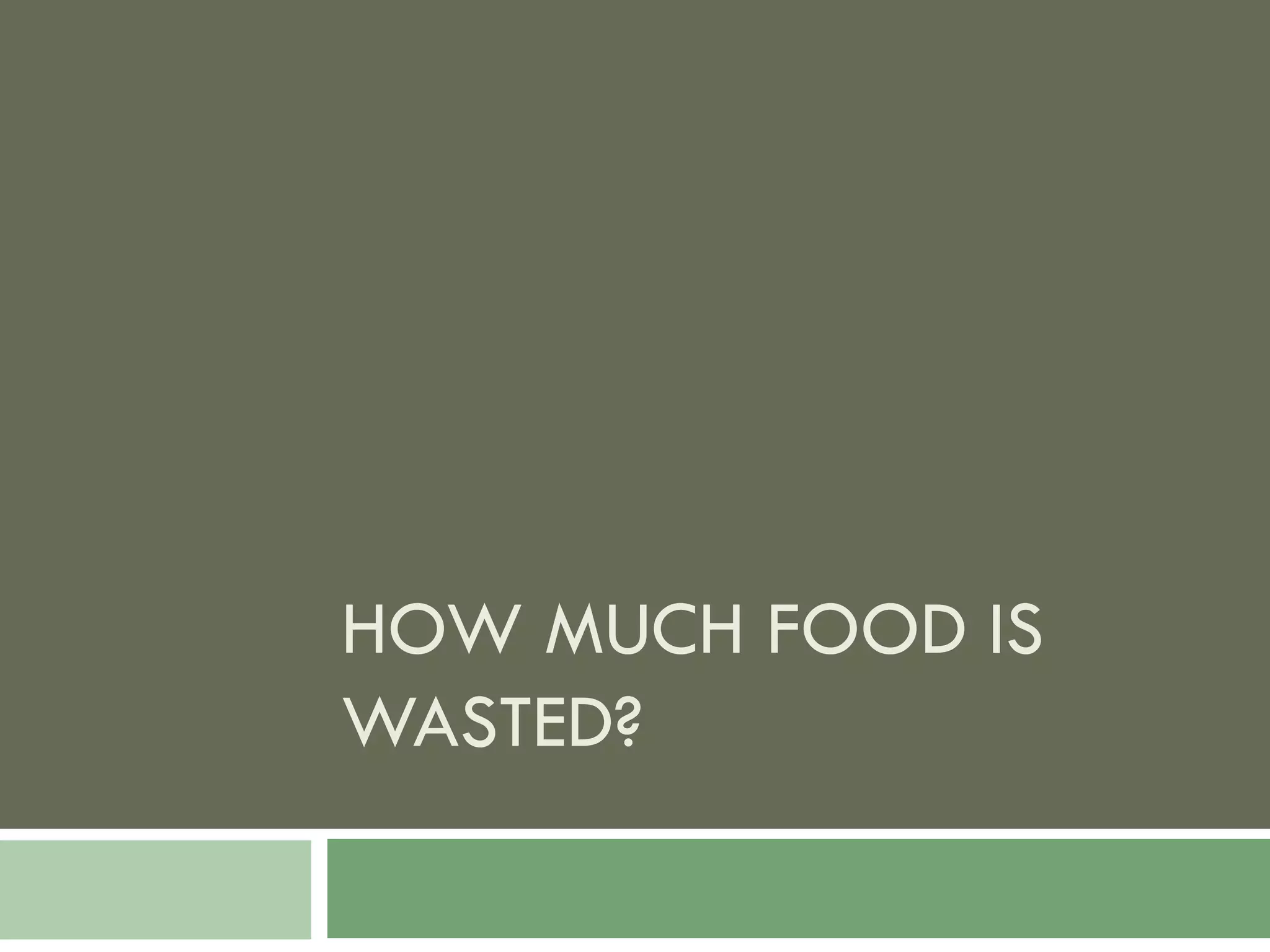 Food Resources Part I - Agriculture