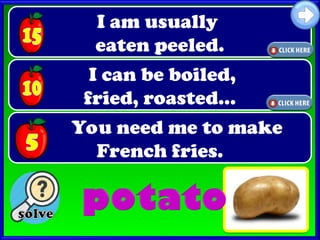 Fodder Word Game Riddles food-riddles-a-speaking-game-clt-communicative-language-teaching ...