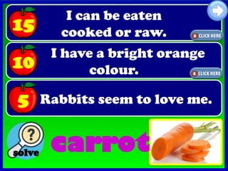 Example Riddle About Carrots food-riddles-a-speaking-game-clt-communicative-language-teaching ...