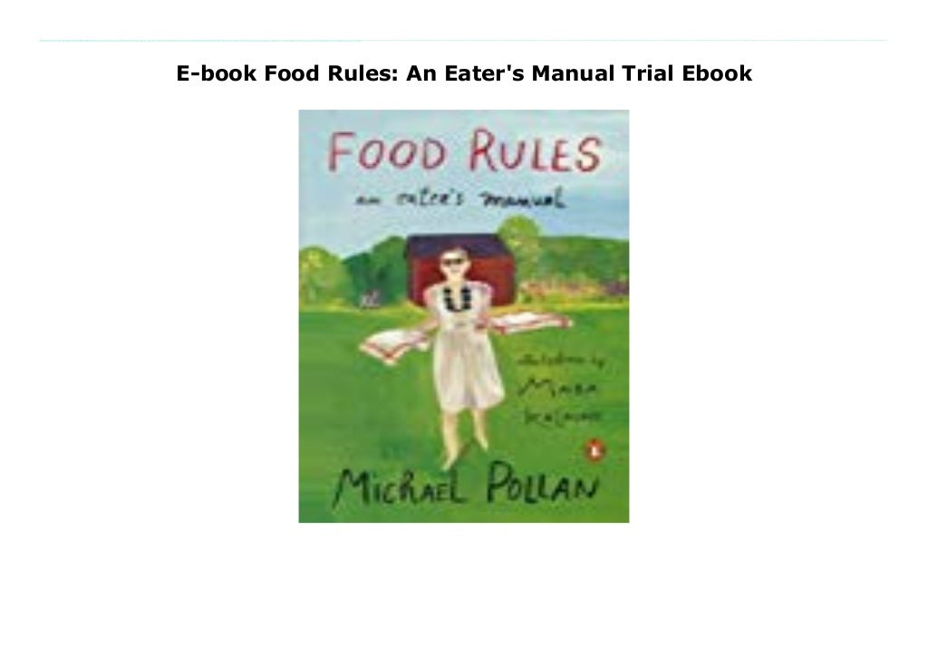 Ebook Food Rules An Eater's Manual Trial Ebook