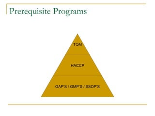 Prerequisite Programs food-safety-and-haccp-by-trevor-larson.ppt