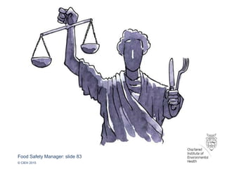 Food Safety Manager: slide 83
© CIEH 2015
 