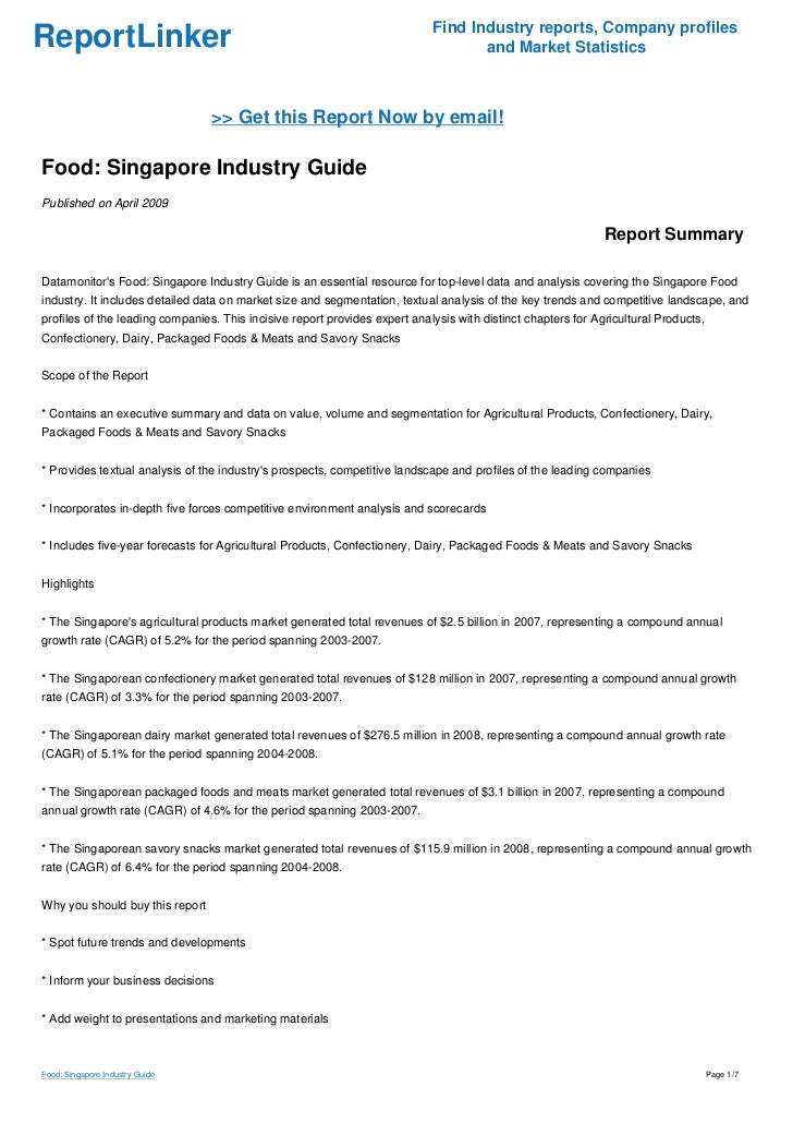 Food Singapore Industry Guide