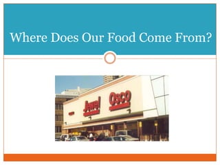 Where Does Our Food Come From?