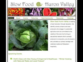 Slow Food @ Huron Valley 