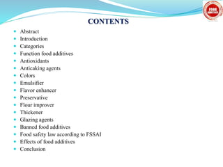 Food Additive | PPTX