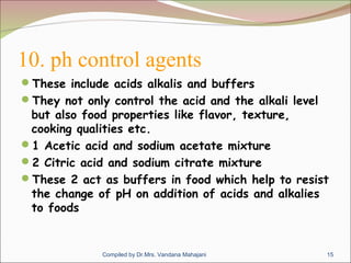 Food additives | PDF