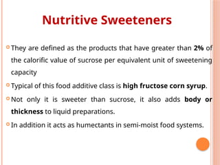 Food additives-sweetners.pptx ttttytgtgjkkk | PPTX