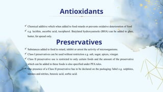 Food Additives/classification of food additives/types of food additives ...