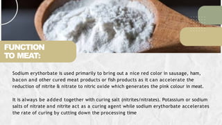 FOOD ADDITIVES INFORMATION IN FOOD INDUSTRY | PPTX