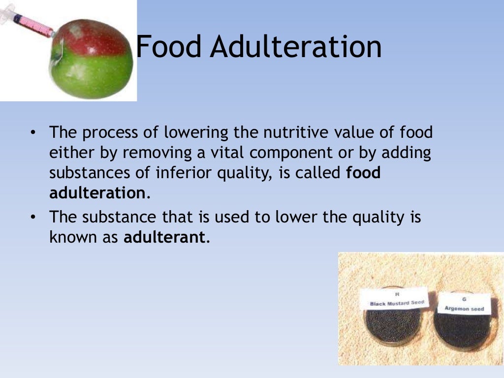 Food Adulteration food-adulteration