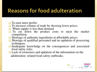Food adulteration