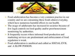 Food adulteration
