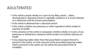 Putrid Insects Forensic examination of Food adulteration.pptx
