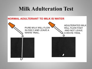 Milk Adulteration Test
 
