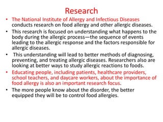 common Food allergies and intolerances observed | PPTX