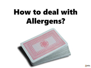 Source of Allergens
Recipe
 