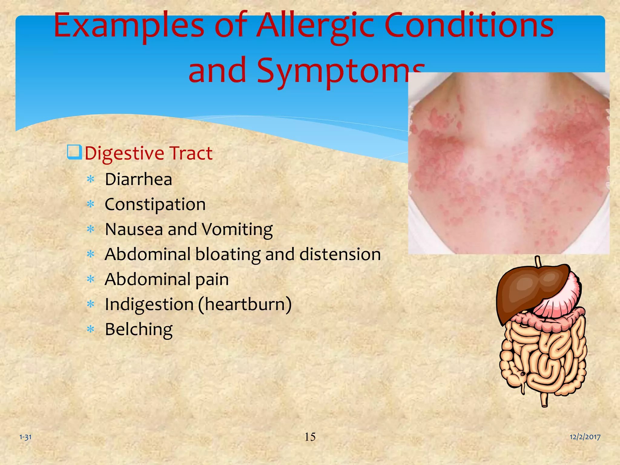 Food allergies and food intolerances ppt | PPTX