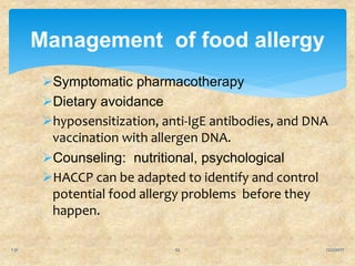 Food allergies and food intolerances ppt | PPTX