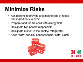 Food Allergies - Keeping Children Safe in Schools 2017
