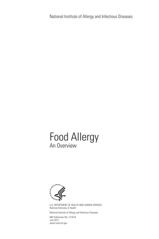 Food Allergy An Overview | PDF