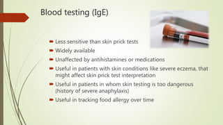 food allergy blood test near me