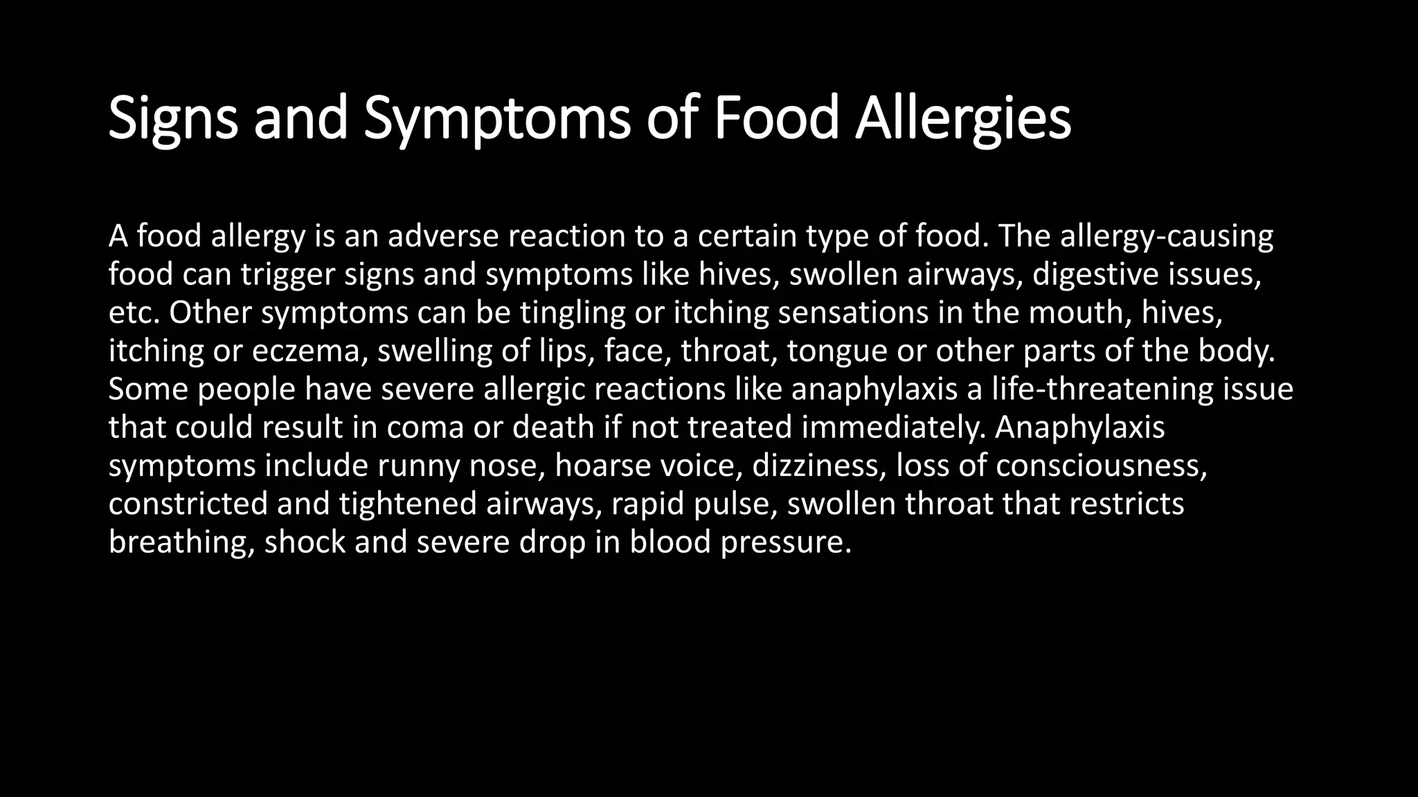 Food Raspy Food allergy_EktaJoshi_MAPR_Roll No. 01 | PPTX