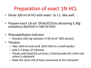 Preparing, Diluting of solutions of different Strengths & safety meas…