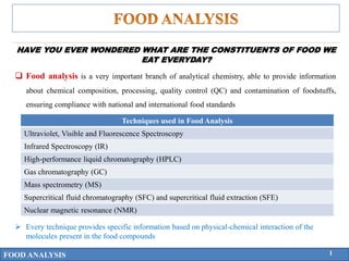 Supercritical Fluid Extraction in Food Analysis | PPTX