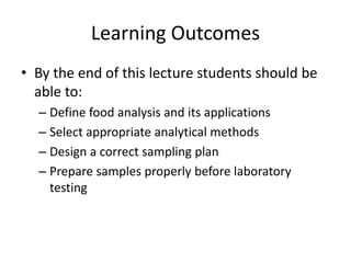 Food Analysis Lecture With Diagrams.pdf huihuh | PDF