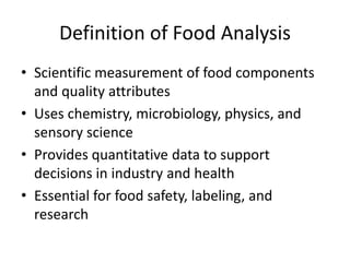 Food Analysis Lecture With Diagrams.pdf huihuh | PDF