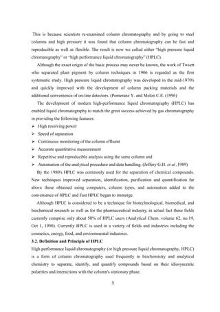 Food analysis using hplc-a class seminar | PDF