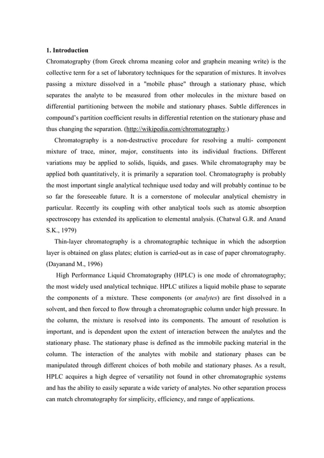 Food analysis using hplca class seminar PDF