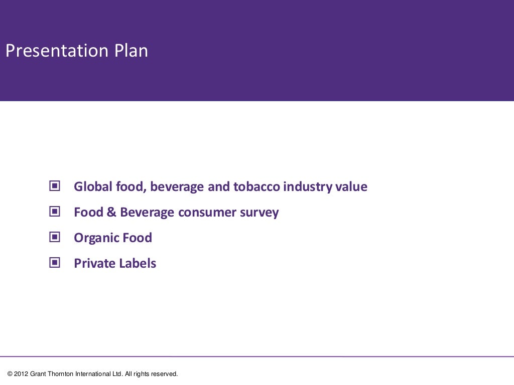 Food and beverage industry growth statistics February 2012