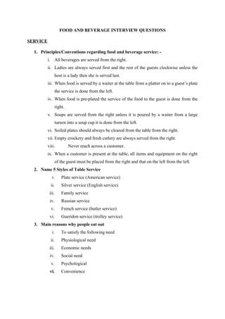 FOOD AND BEVERAGE INTERVIEW QUESTIONS.docx
