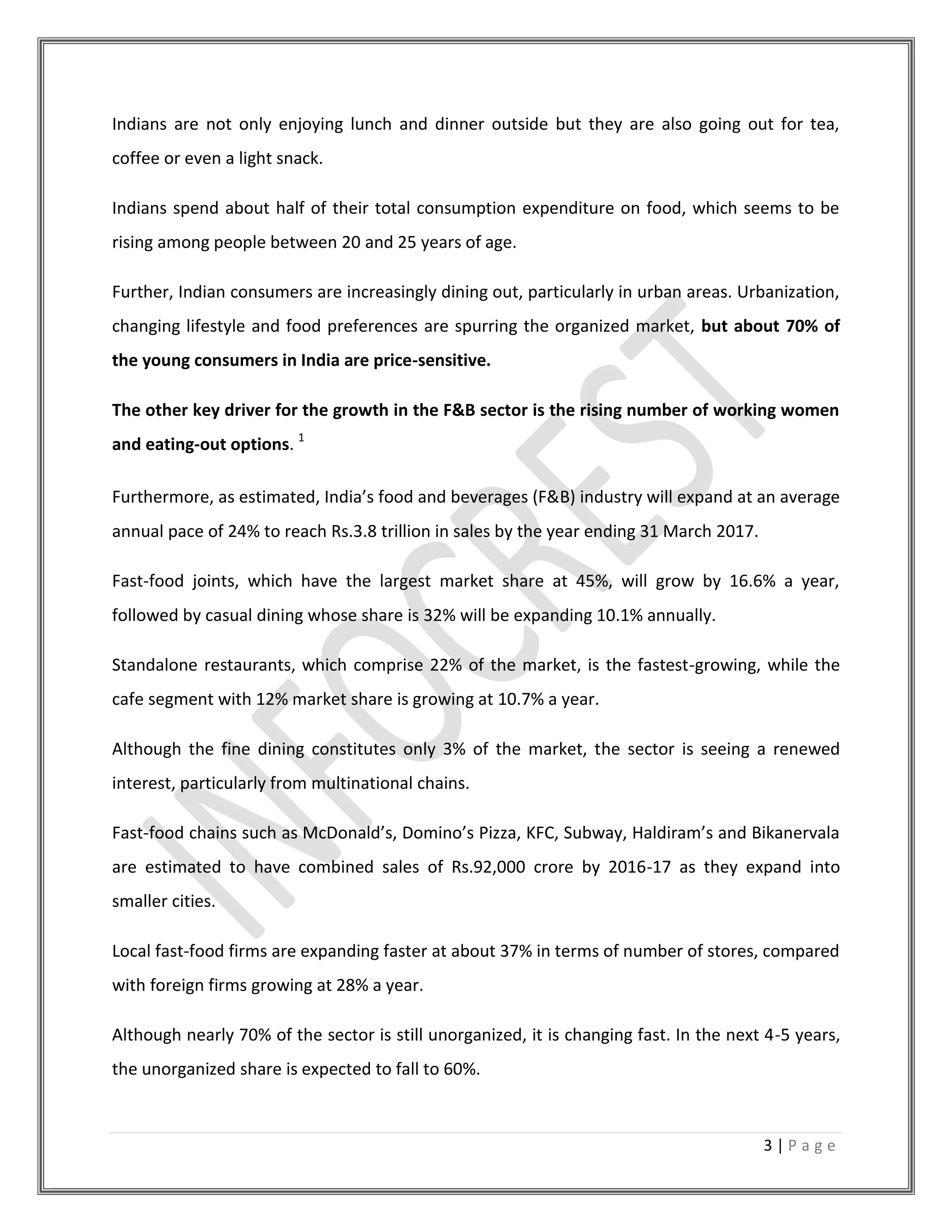 Food and Beverages Business Plan | PDF