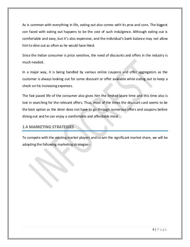 Food and Beverages Business Plan