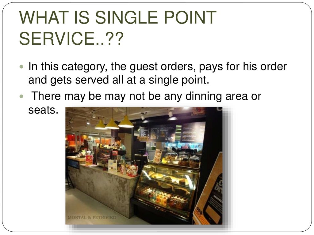 Food and beverage service methods