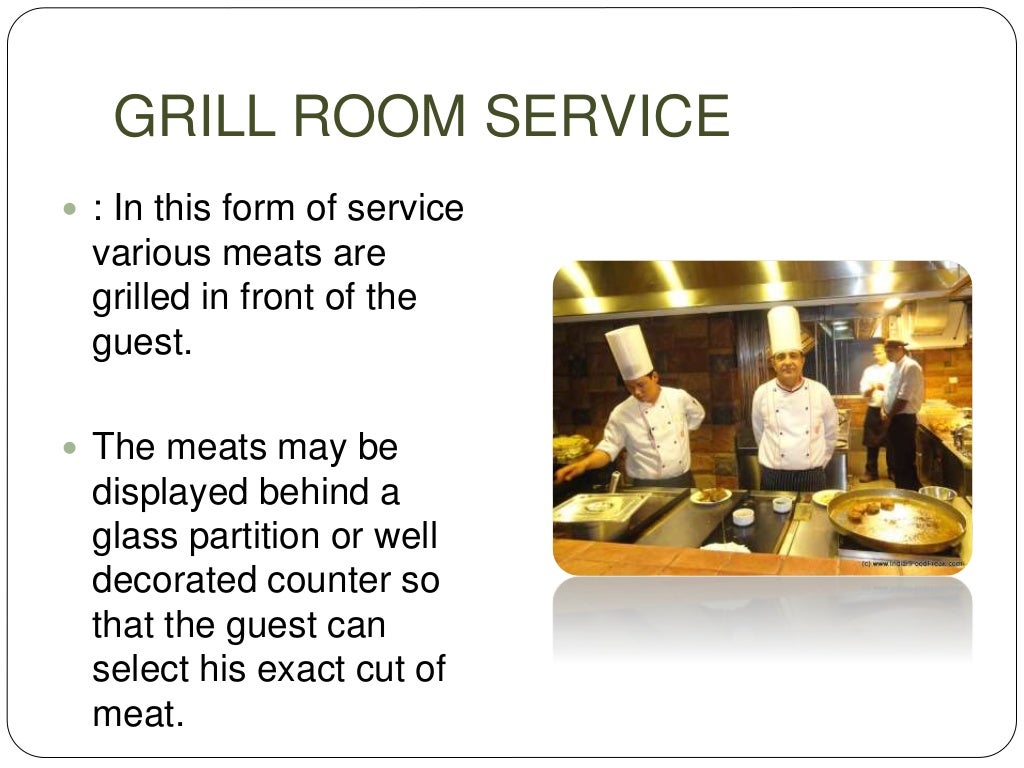 Food and beverage service methods