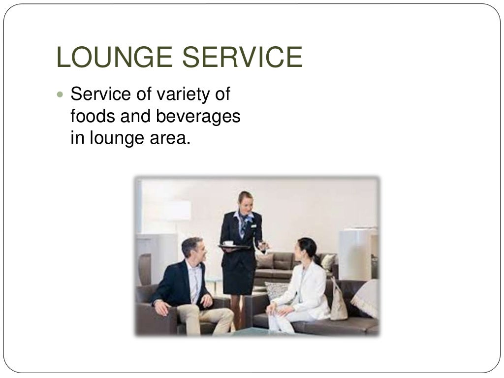 Food and beverage service methods