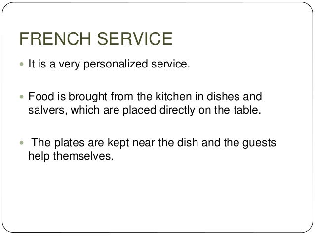 Food And Beverage Service Methods For Soup Food And Beverage Service Methods For Soup