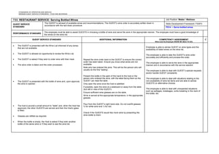 Food and beverage standard procedures | PDF