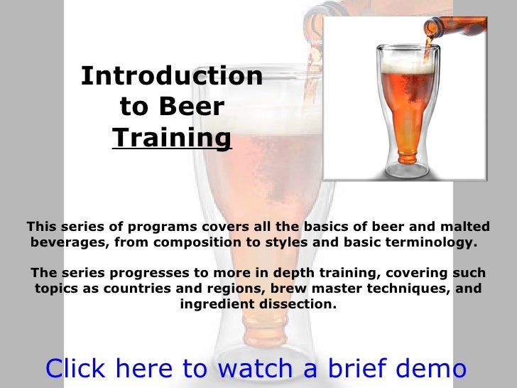 Food And Beverage Training Program Demos