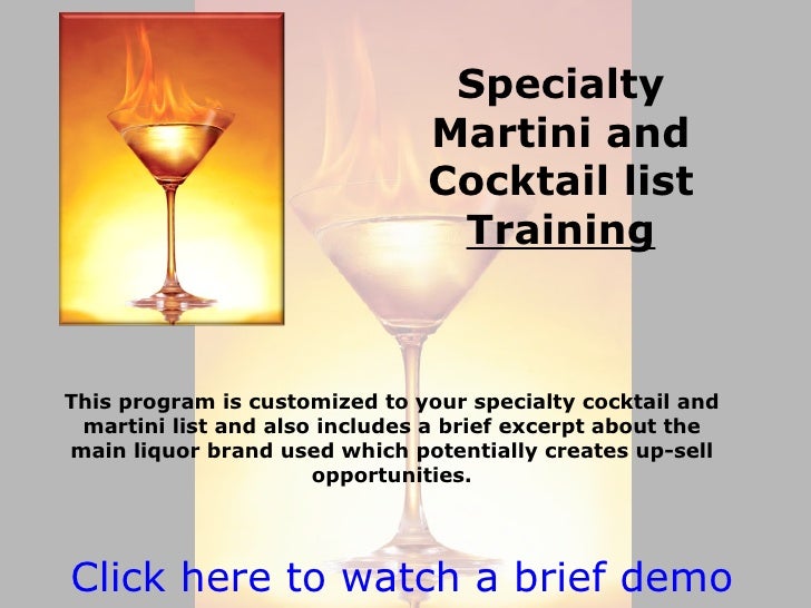 Food And Beverage Training Program Demos
