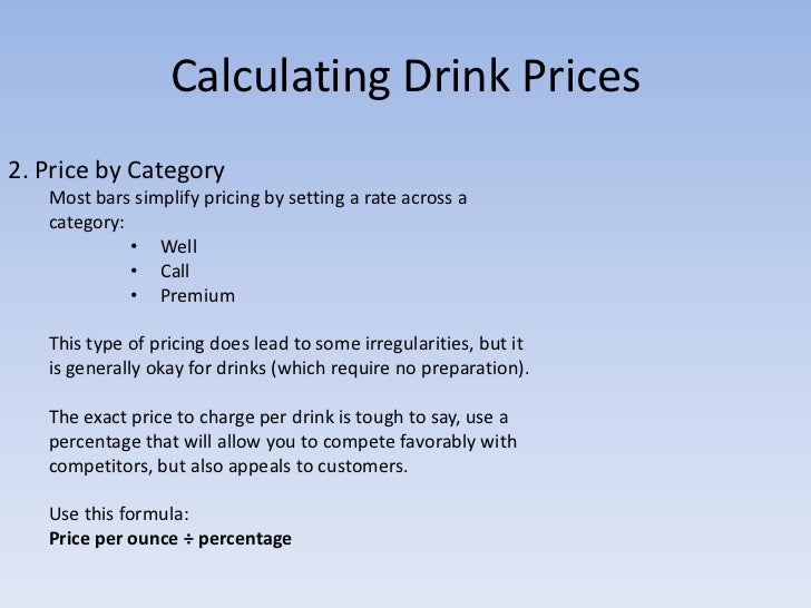 How to Calculate Your Menu Prices