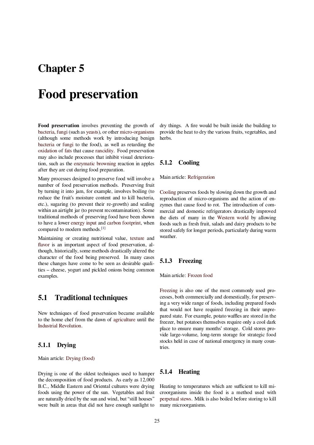 Food and food production